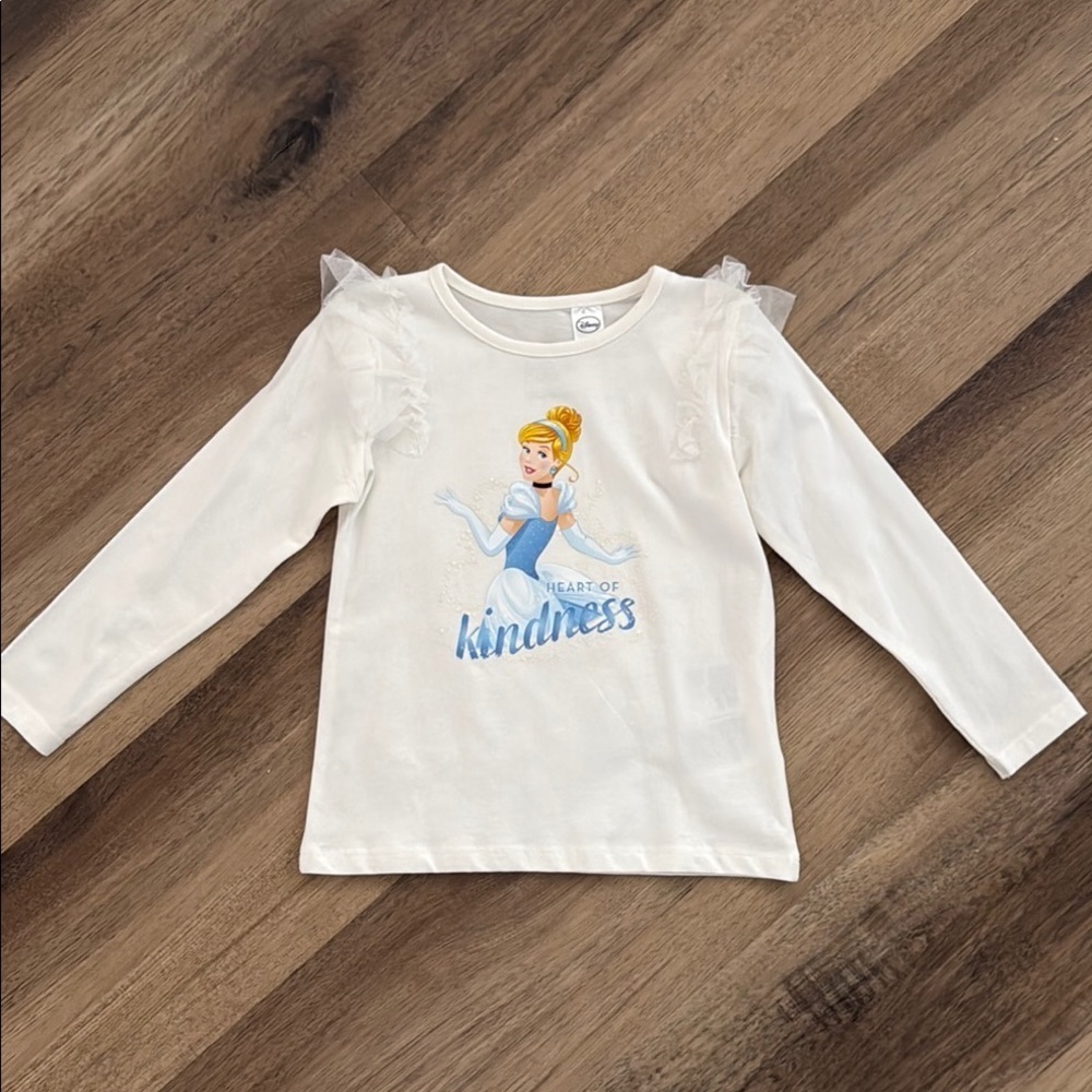 NWT H&M Disney Princess Cinderella Long Sleeve Top 3-4T